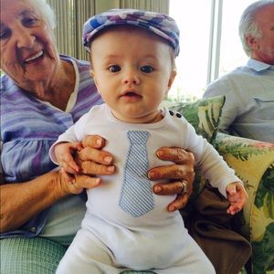 Mud Pie baby boy onsie Easter